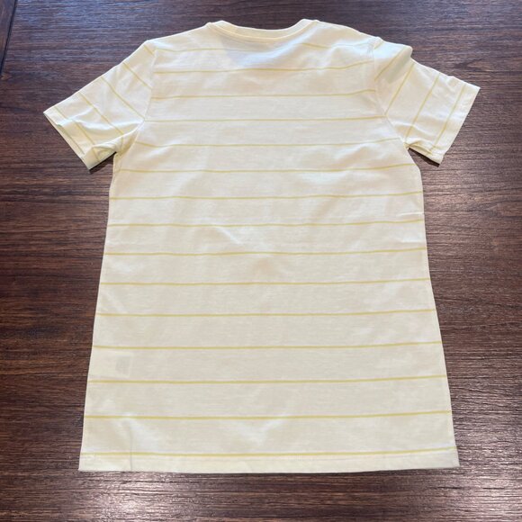 NWT Everlane Sz XS Pale Yellow Striped Organic Cotton Short Sleeve Tee T-Shirt - Picture 5 of 9